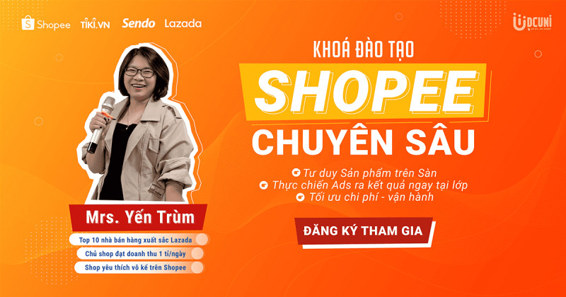 share khoa hoc Shopee Ads Co ban Yen Trum DC Uni